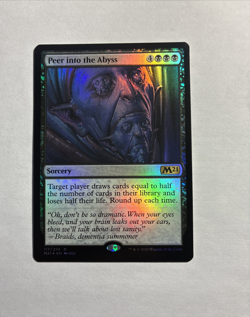 Peer into the Abyss - Core Set 2021 Foil MTG Plus Bonus Rare!!! - Image 1