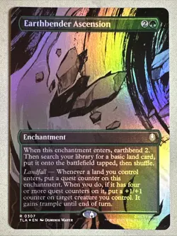 MTG / Earthbender Ascension / TLA / #307 / FOIL (Borderless) / Rare / NM - Image 1