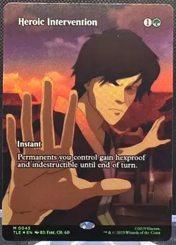 Heroic Intervention #43 Avatar: The Last Airbender Borderless Foil Mythic - Image 1