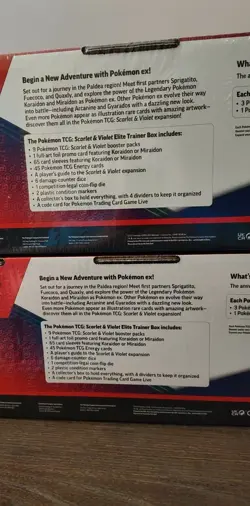Pokemon TCG Scarlet & Violet Elite Trainer Box 2 Poke Balls Miraidon and Koraid. - Image 3