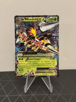 Pokemon TCG M BEEDRILL EX XY158 2016 Black Star Promo LP - Image 1