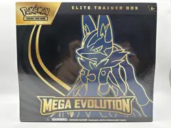 Pokemon TCG Mega Evolutions ETB Lucario Sealed Elite Trainer Box Brand New - Image 1