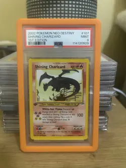 2002 Pokemon Neo Destiny 1st Edition Shining Charizard #107 PSA 9 - Image 1