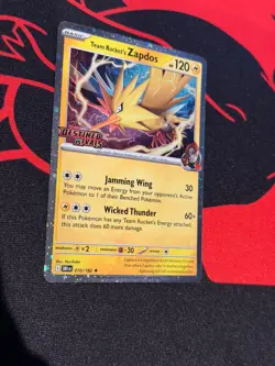 Pokemon Zapdos Team Rockets Stamp 070/182 Destined Rivals Promo Asia Exclusive - Image 2
