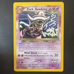 Pokemon Vintage Non-holo Rare Dark Slowking Neo Destiny 20/105 WotC - Image 1