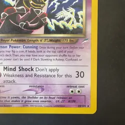 Pokemon Vintage Non-holo Rare Dark Slowking Neo Destiny 20/105 WotC - Image 4