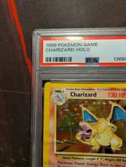 PSA 1 Charizard Holo Base Set Unlimited 4/102 Pokemon 1999 - Image 2