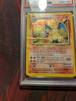 PSA 1 Charizard Holo Base Set Unlimited 4/102 Pokemon 1999 - Image 4
