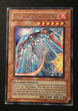 Yu-Gi-Oh! B.E.S. Grosser Kern, MK-2, CRMS-DE030, Rare, 1. Auflage, Near Mint - EX - Image 1