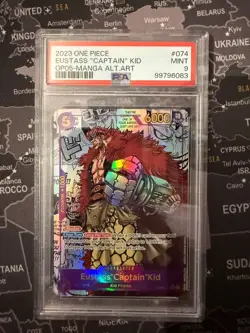 One Piece Awakening of the New Era Eustass "Captain" Kid Manga OP05-074 PSA 9 - Image 1