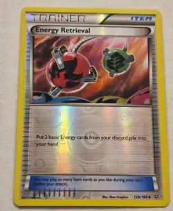 Pokemon Card Energy Retrieval Primal Clash Reverse Holo 126/160 - Image 1