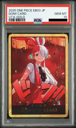 PSA10 DON!! Card Uta Gold Parallel EB03 ONE PIECE Card Heroines Edition Japanese - Image 1