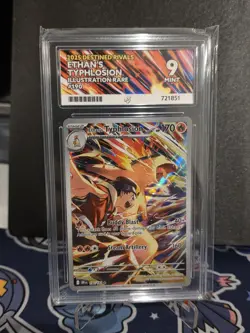Pokemon Card Ethans Typhlosion DRI 190/182 Destined Rivals Graded Ace 9 - Image 1