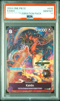 PSA10 Kaido Promo 010 2023 CS Celebration Pack 2024 One Piece Card Japanese - Image 1