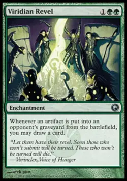 Viridian Revel -Foil Near Mint MTG Scars of Mirrodin - Image 1