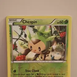 POKEMON CHESPIN 9/162 COMMON REVERSE HOLOFOIL BREAKTHROUGH LP CARD - Image 2