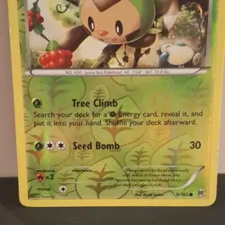 POKEMON CHESPIN 9/162 COMMON REVERSE HOLOFOIL BREAKTHROUGH LP CARD - Image 3