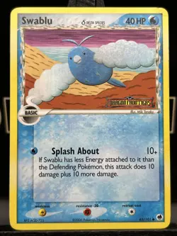 Pokemon TCG English Card ex Dragon Frontiers Swablu 65/101 Holo Stamped - Image 3