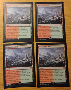 Wooded Foothills Khans of Tarkir 4x Playset MTG - Image 1