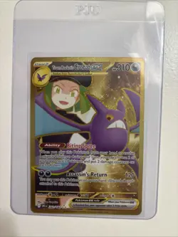 Pokemon S & V Destined Rivals TEAM ROCKET'S CROBAT EX 242/182 Holo Ultra Rare NM - Image 1
