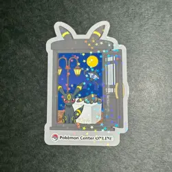 S3363 Umbreon Holo Japanese Pokemon Center Prize Award Sticker N26 - Image 1
