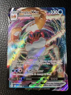 Kingler Vmax 029/172 Ultra Rare Full Art Pokemon Brillant Stars PACK FRESH NM * - Image 1