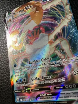 Kingler Vmax 029/172 Ultra Rare Full Art Pokemon Brillant Stars PACK FRESH NM * - Image 3