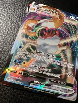 Kingler Vmax 029/172 Ultra Rare Full Art Pokemon Brillant Stars PACK FRESH NM * - Image 4