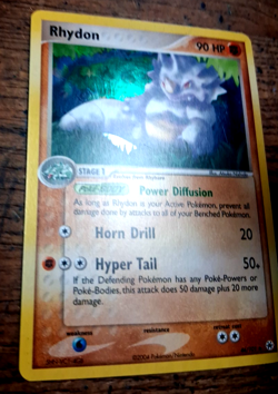 Pokemon Rhydon 46/101 Reverse Holo Hidden Legends LP Fast Ship - Image 3
