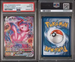 PSA 10 GEM MINT Mew VMAX Secret Rare Alt Art 269/264 Fusion Strike Pokemon 2021 - Image 2