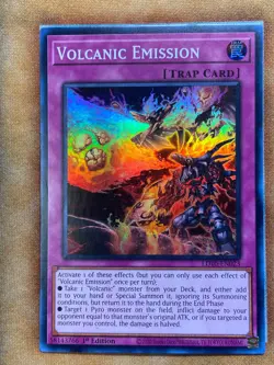 Yugioh Volcanic Emission LD10-EN023 Super Rare 1st Ed NM - Image 1