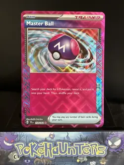 Pokemon Card Master Ball 153/162 Ace Spec Temporal Forces Near Mint - Image 1