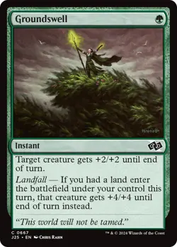 MTG Groundswell [Foundations Jumpstart] Near Mint Magic - Image 1
