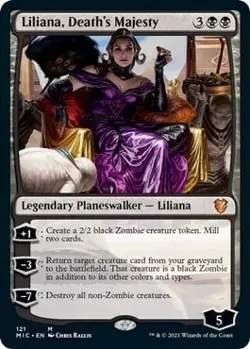 Magic The Gathering MTG LILIANA, DEATH'S MAJESTY Innistrad Crimson Vow NM - Image 1
