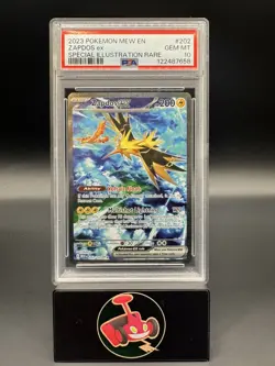 Zapdos EX 202/165 PSA 10 Gem Mint English Scarlet Violet 151 Pokemon Graded Card - Image 1