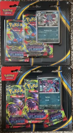 12 x Pokemon TCG Mega Evolution Phantasmal Flames 3 Pack Blisters * Full Box * - Image 2