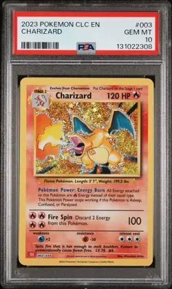 PSA 10 Pokemon TCG Charizard Holo Classic Collection 003/034 CLC EN GEM MT - Image 1