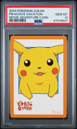POP 2 PSA 10 Pokemon Zukan Carddass Movie Pikachu Summer Vacation Collection - Image 1