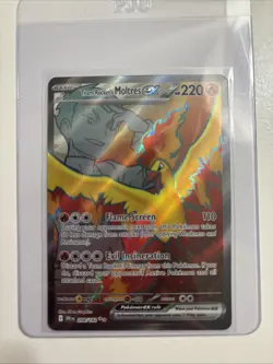 2025 Pokemon SV Destined Rivals Team Rocket's Moltres ex #208/182 - Image 1