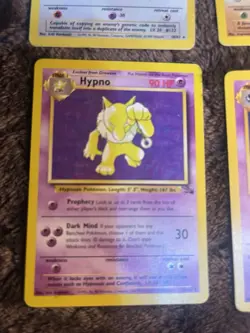 Fossil Non Holo Rare Lot - Ditto, Aerodactyl, Hypno, Haunter Pokemon Lot - Lp - Image 4