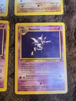 Fossil Non Holo Rare Lot - Ditto, Aerodactyl, Hypno, Haunter Pokemon Lot - Lp - Image 5