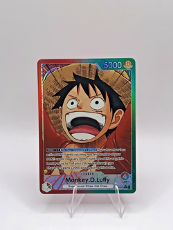 Monkey D. Luffy Alt Art Leader OP13-001- One Piece English, NM - Image 1