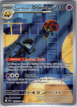 Team Rocket's Orbeetle 198/182 SV10: Destined Rivals - Pokemon Card - NM - Image 1