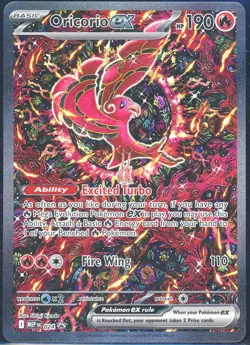 2025 Pokemon Phantasmal Flames Promo Card 024 Oricorio EX Charizard UPC - Image 1