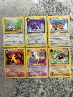 Pokemon Cards- First Editions, Black Star Promos, & Fossil Kabuto Card - Image 1