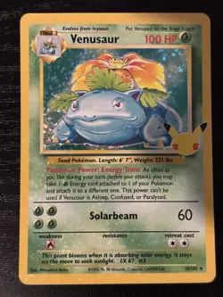 Pokemon TCG Venusaur Holo Rare Card 15/102 Celebrations 25th Anniversary Edition - Image 1