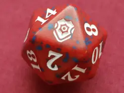 Magic The Gathering BATTLE FOR BALDUR'S GATE RED D20 SPINDOWN DICE DIE MTG - Image 1