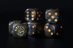 BONEBOX GAMES DARK ROAST DICE FOR POKEMON, MTG, YUGIOH, MAGIC THE GATHERING TCG - Image 1