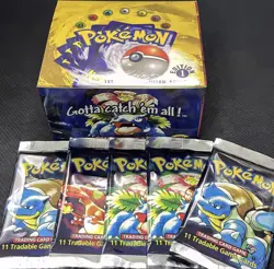 *REPLICA* First Edition Base Set Pokemon Packs - Image 1