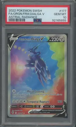 Pokemon TCG Origin Forme Dialga V 177/189 Astral Radiance Alternate Art PSA 10 - Image 1